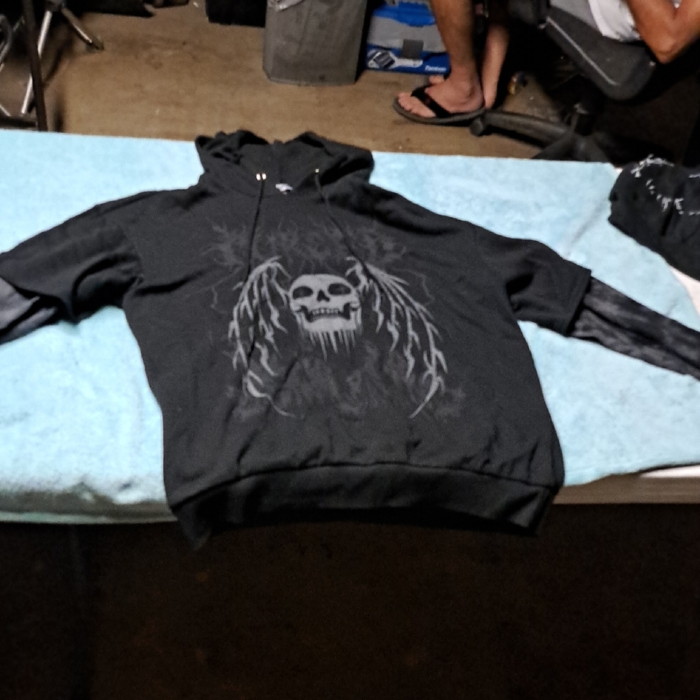 Men's Black Graphic Hoodie
